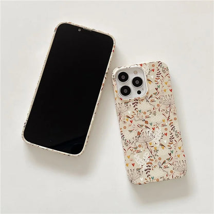 ARU For iPhone 13 Pro Max 6.7 inch Case Stylish Water Transfer Printing Glossy TPU Phone Cover
