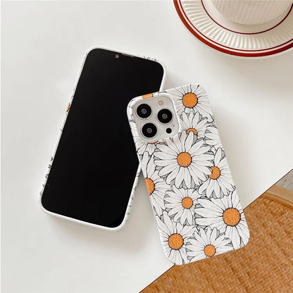 ARU For iPhone 13 Pro Max 6.7 inch Case Stylish Water Transfer Printing Glossy TPU Phone Cover