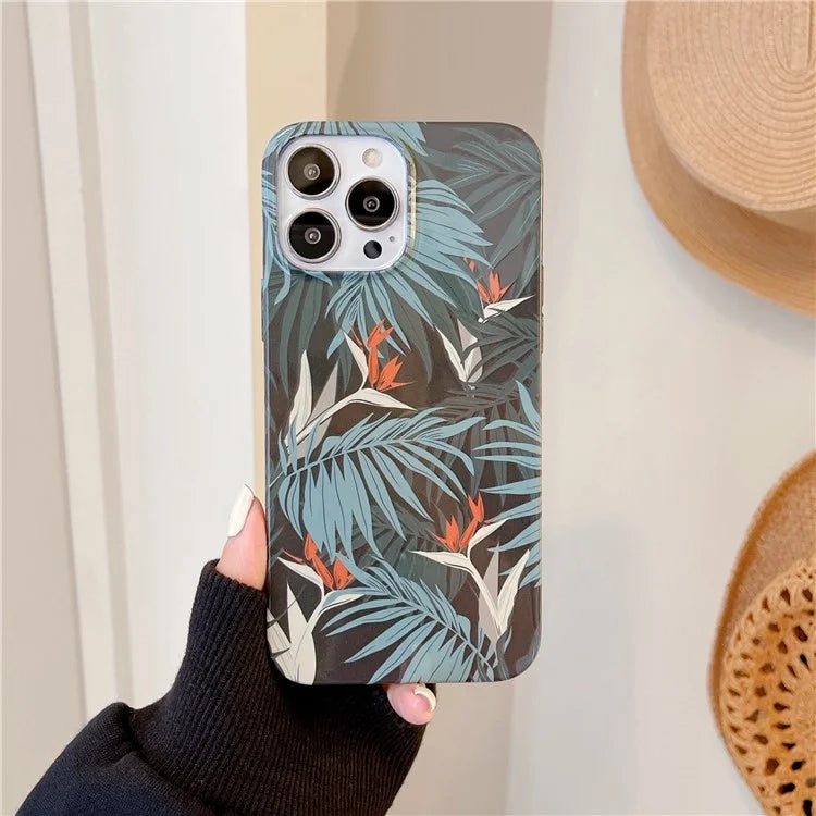 ARU For iPhone 14 Pro Max TPU Drop Proof Phone Case Water Transfer Printing Phone Cover