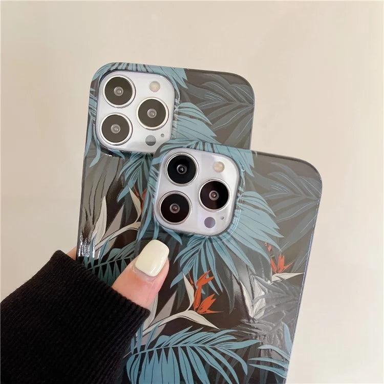 ARU For iPhone 14 Pro Max TPU Drop Proof Phone Case Water Transfer Printing Phone Cover