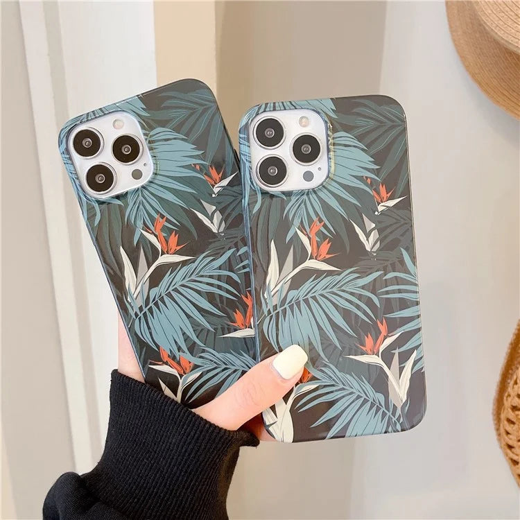 ARU For iPhone 14 Pro Max TPU Drop Proof Phone Case Water Transfer Printing Phone Cover