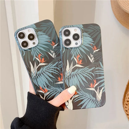 ARU For iPhone 14 Pro Max TPU Drop Proof Phone Case Water Transfer Printing Phone Cover