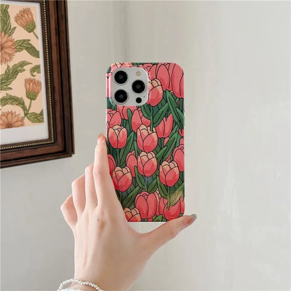 ARU For iPhone 14 Pro Max TPU Drop Proof Phone Case Water Transfer Printing Phone Cover