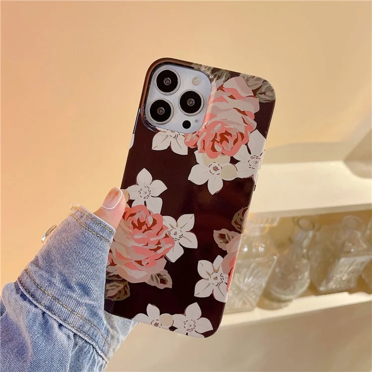 ARU For iPhone 14 Pro Max TPU Drop Proof Phone Case Water Transfer Printing Phone Cover