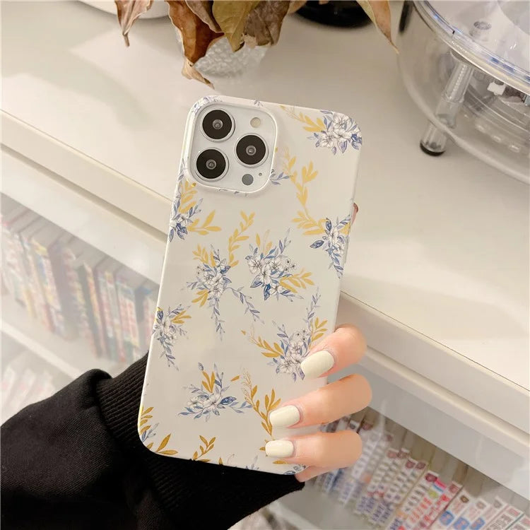 ARU For iPhone 14 Pro Max TPU Drop Proof Phone Case Water Transfer Printing Phone Cover
