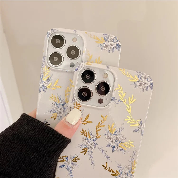 ARU For iPhone 14 Pro Max TPU Drop Proof Phone Case Water Transfer Printing Phone Cover