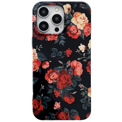 ARU For iPhone 15 Pro Drop Proof Phone Case Water Transfer Printing TPU Back Cover