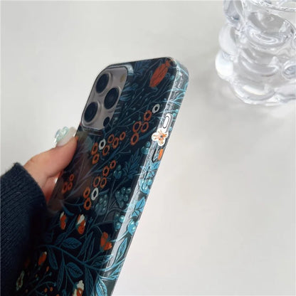 ARU For iPhone 15 Pro Drop Proof Phone Case Water Transfer Printing TPU Back Cover