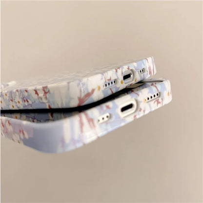 ARU For iPhone 15 Pro Drop Proof Phone Case Water Transfer Printing TPU Back Cover