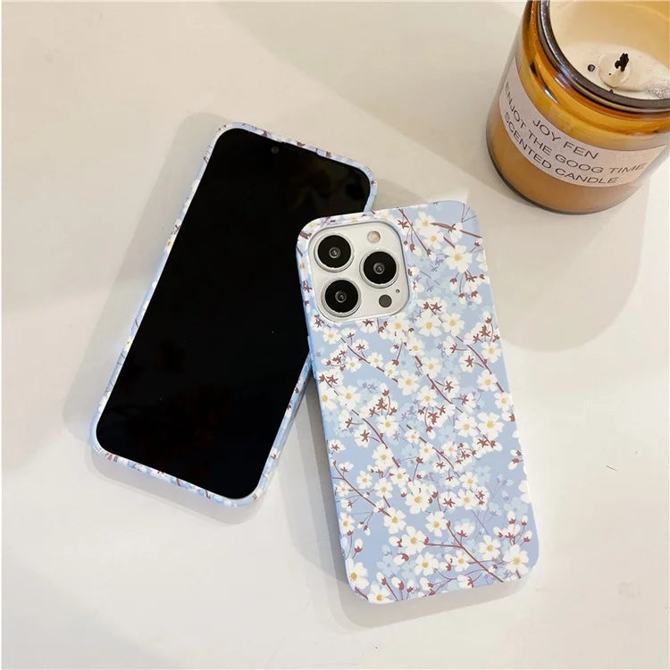 ARU For iPhone 15 Pro Drop Proof Phone Case Water Transfer Printing TPU Back Cover