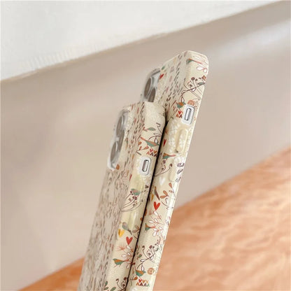 ARU For iPhone 15 Pro Drop Proof Phone Case Water Transfer Printing TPU Back Cover