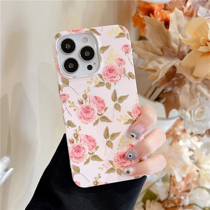 ARU For iPhone 15 Pro Drop Proof Phone Case Water Transfer Printing TPU Back Cover
