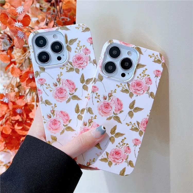 ARU For iPhone 15 Pro Drop Proof Phone Case Water Transfer Printing TPU Back Cover