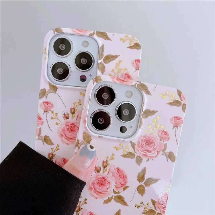 ARU For iPhone 15 Pro Drop Proof Phone Case Water Transfer Printing TPU Back Cover