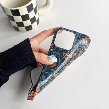 ARU For iPhone 15 Pro Max Case Stylish Pattern Water Transfer Printing Soft TPU Phone Cover