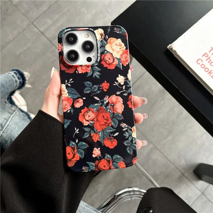 ARU For iPhone 15 Pro Max Case Stylish Pattern Water Transfer Printing Soft TPU Phone Cover