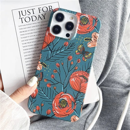 ARU For iPhone 15 Pro Max Case Stylish Pattern Water Transfer Printing Soft TPU Phone Cover