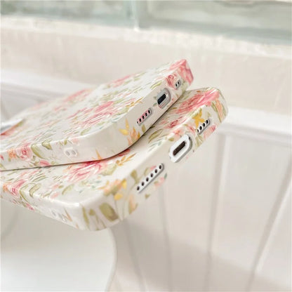 ARU For iPhone 15 Pro Max Case Stylish Pattern Water Transfer Printing Soft TPU Phone Cover
