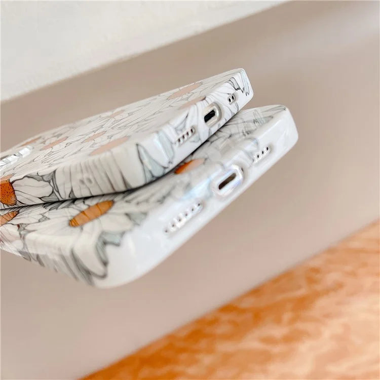 ARU For iPhone 15 Pro Max Case Stylish Pattern Water Transfer Printing Soft TPU Phone Cover