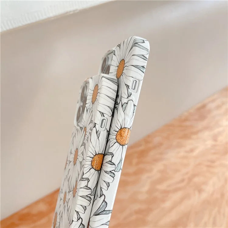 ARU For iPhone 15 Pro Max Case Stylish Pattern Water Transfer Printing Soft TPU Phone Cover