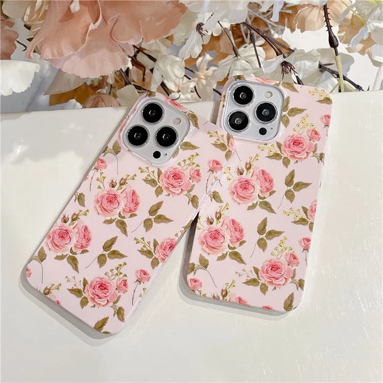 ARU For iPhone 15 Pro Max Case Stylish Pattern Water Transfer Printing Soft TPU Phone Cover