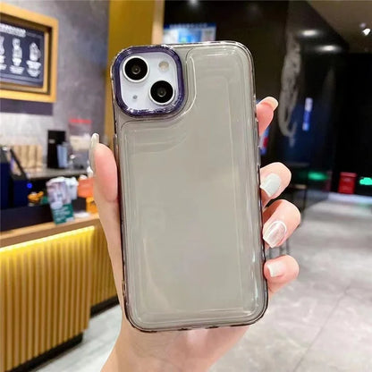 For iPhone 13 Case PC+TPU Phone Protective Cover Shockproof Air Cushion Transparent Phone Shell