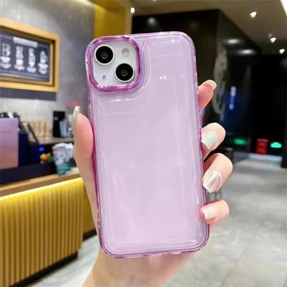 For iPhone 13 Case PC+TPU Phone Protective Cover Shockproof Air Cushion Transparent Phone Shell