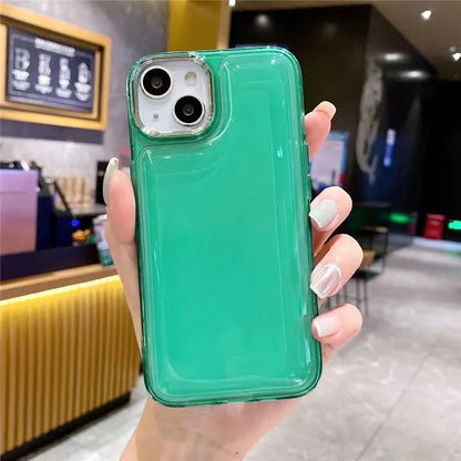 For iPhone 13 Case PC+TPU Phone Protective Cover Shockproof Air Cushion Transparent Phone Shell