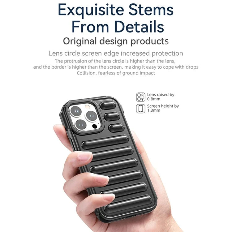 Capsule Series for iPhone 12 Pro Max Case Soft TPU Ribbed Protective Phone Cover
