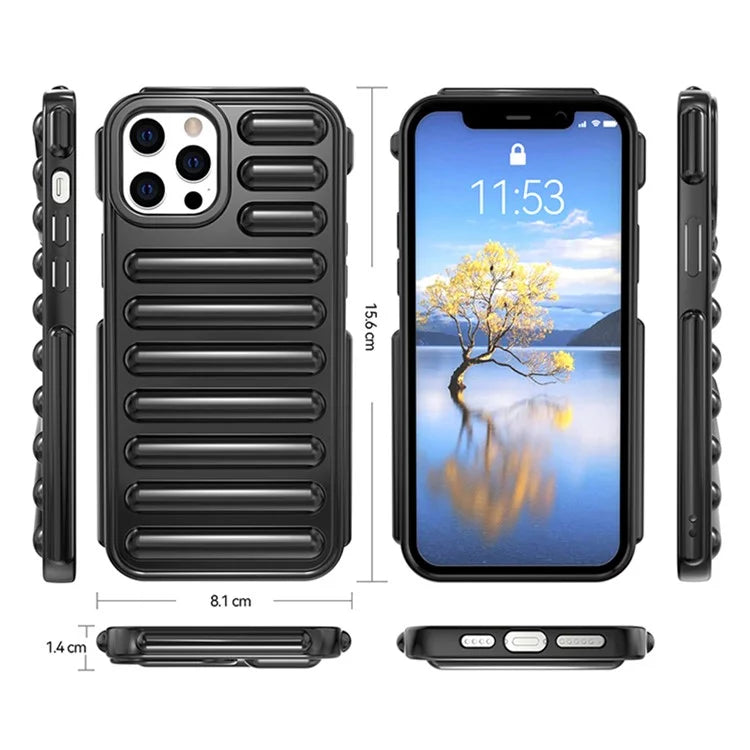Capsule Series for iPhone 12 Pro Case Ribbed Protective Soft TPU Phone Cover