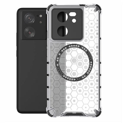 For Xiaomi Redmi K60 Ultra / 13T / 13T Pro Case Honeycomb TPU+PC Phone Cases Compatible with MagSafe