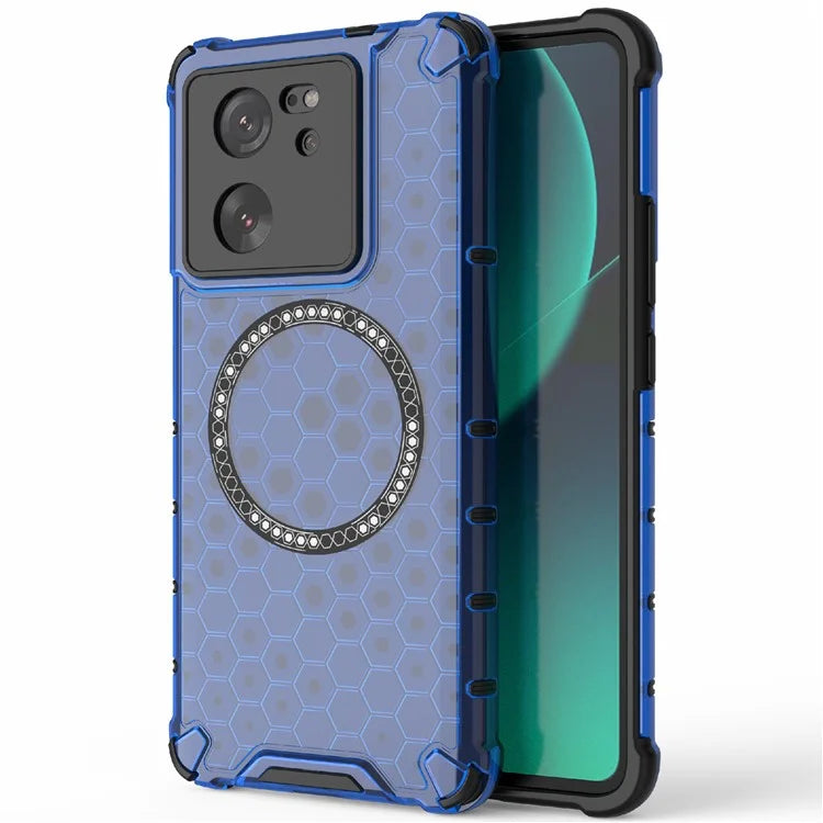 For Xiaomi Redmi K60 Ultra / 13T / 13T Pro Case Honeycomb TPU+PC Phone Cases Compatible with MagSafe