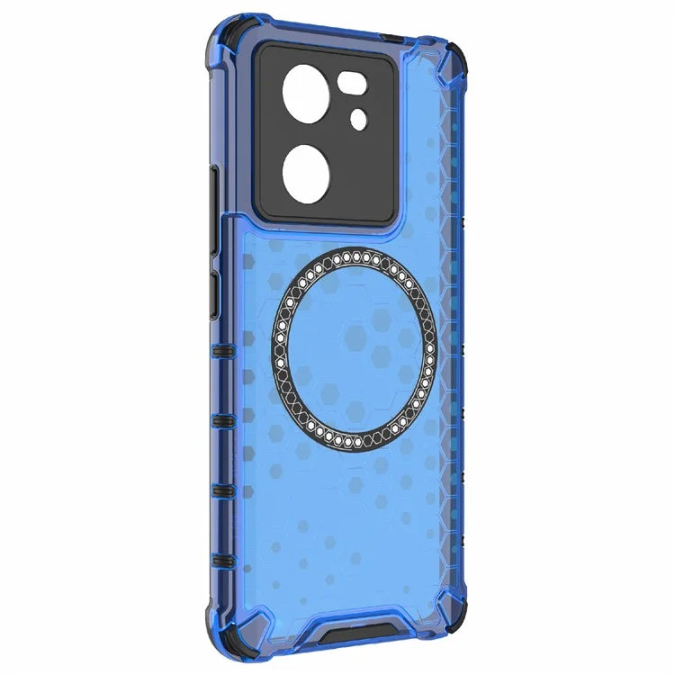 For Xiaomi Redmi K60 Ultra / 13T / 13T Pro Case Honeycomb TPU+PC Phone Cases Compatible with MagSafe