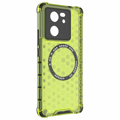 For Xiaomi Redmi K60 Ultra / 13T / 13T Pro Case Honeycomb TPU+PC Phone Cases Compatible with MagSafe