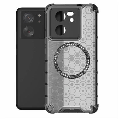 For Xiaomi Redmi K60 Ultra / 13T / 13T Pro Case Honeycomb TPU+PC Phone Cases Compatible with MagSafe