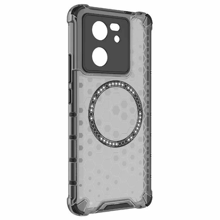 For Xiaomi Redmi K60 Ultra / 13T / 13T Pro Case Honeycomb TPU+PC Phone Cases Compatible with MagSafe