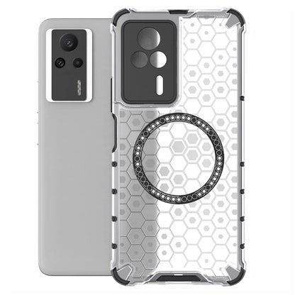 For Xiaomi Redmi K60E 5G Magnetic Case Reinforced Corners TPU+PC Honeycomb Phone Cover