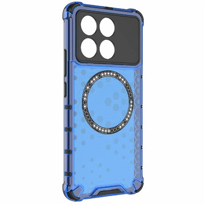 For Xiaomi Poco F6 Pro 5G / Redmi K70 5G / K70 Pro 5G Magnetic Case Honeycomb TPU+PC Slim Phone Cover