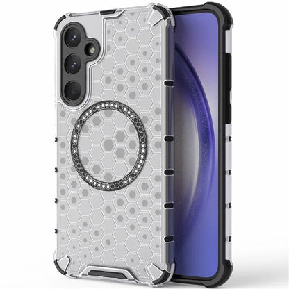 For Samsung Galaxy A35 5G Magnetic Case Honeycomb Heat Dissipation TPU+PC Phone Cover