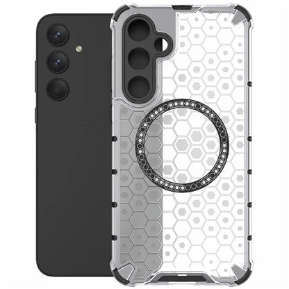 For Samsung Galaxy A35 5G Magnetic Case Honeycomb Heat Dissipation TPU+PC Phone Cover