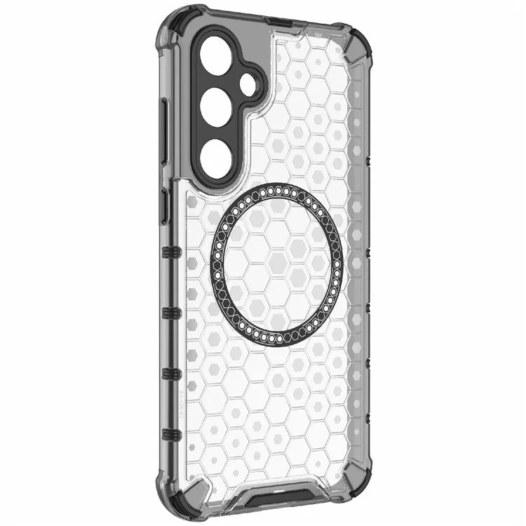 For Samsung Galaxy A35 5G Magnetic Case Honeycomb Heat Dissipation TPU+PC Phone Cover