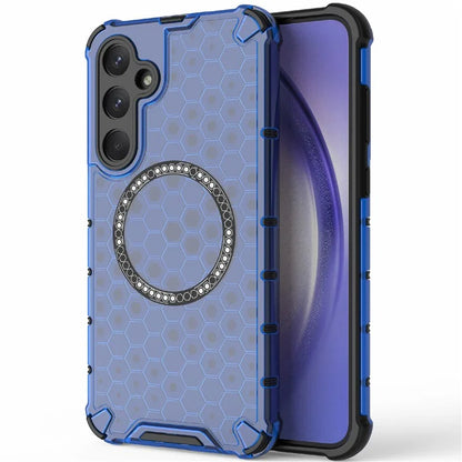 For Samsung Galaxy A35 5G Magnetic Case Honeycomb Heat Dissipation TPU+PC Phone Cover