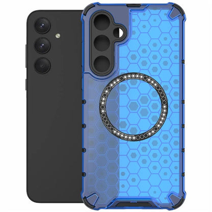 For Samsung Galaxy A35 5G Magnetic Case Honeycomb Heat Dissipation TPU+PC Phone Cover