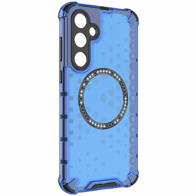 For Samsung Galaxy A35 5G Magnetic Case Honeycomb Heat Dissipation TPU+PC Phone Cover