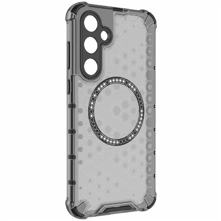 For Samsung Galaxy A35 5G Magnetic Case Honeycomb Heat Dissipation TPU+PC Phone Cover