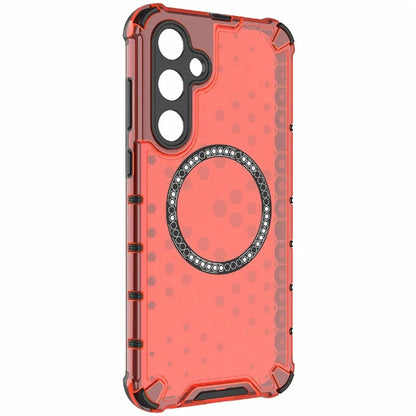 For Samsung Galaxy A35 5G Magnetic Case Honeycomb Heat Dissipation TPU+PC Phone Cover