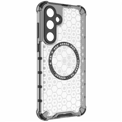 For Samsung Galaxy A55 5G Case Honeycomb Heat Dissipation TPU+PC Magnetic Phone Cover