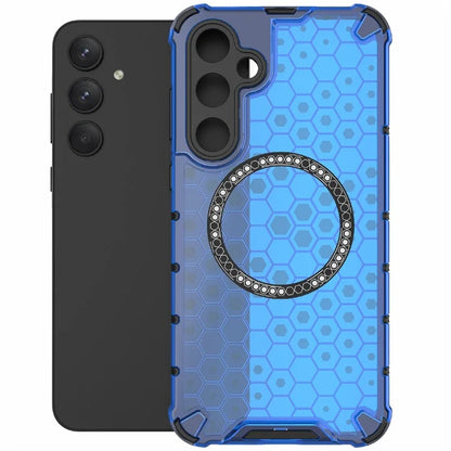 For Samsung Galaxy A55 5G Case Honeycomb Heat Dissipation TPU+PC Magnetic Phone Cover