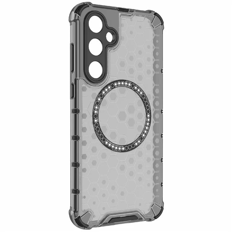 For Samsung Galaxy A55 5G Case Honeycomb Heat Dissipation TPU+PC Magnetic Phone Cover