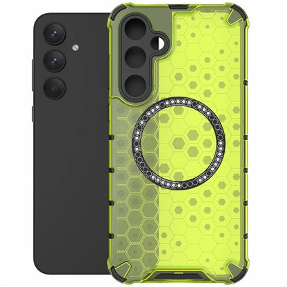 For Samsung Galaxy A55 5G Case Honeycomb Heat Dissipation TPU+PC Magnetic Phone Cover